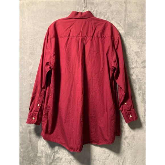 Payne Stewart Shirt Mens 16 1/2 32/33 Maroon Long Sleeve Button Up Classic - Picture 6 of 13